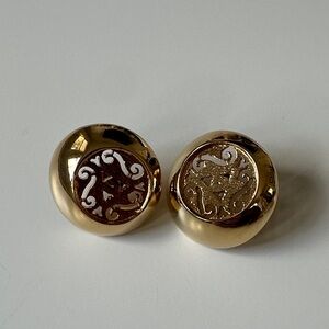 Vintage Elegant Gold Earrings